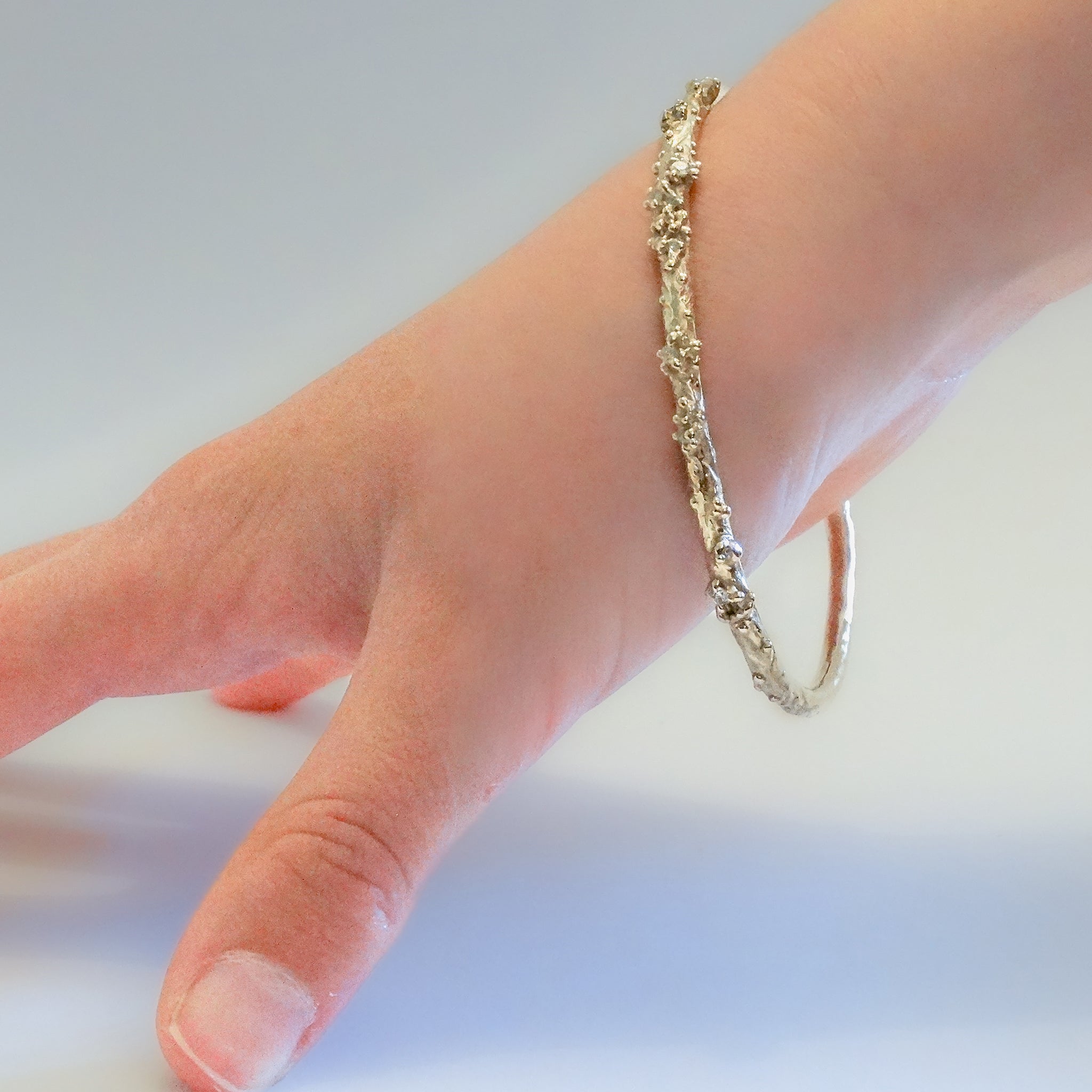 Starry Night Bangle in 9ct Yellow Gold & Diamonds